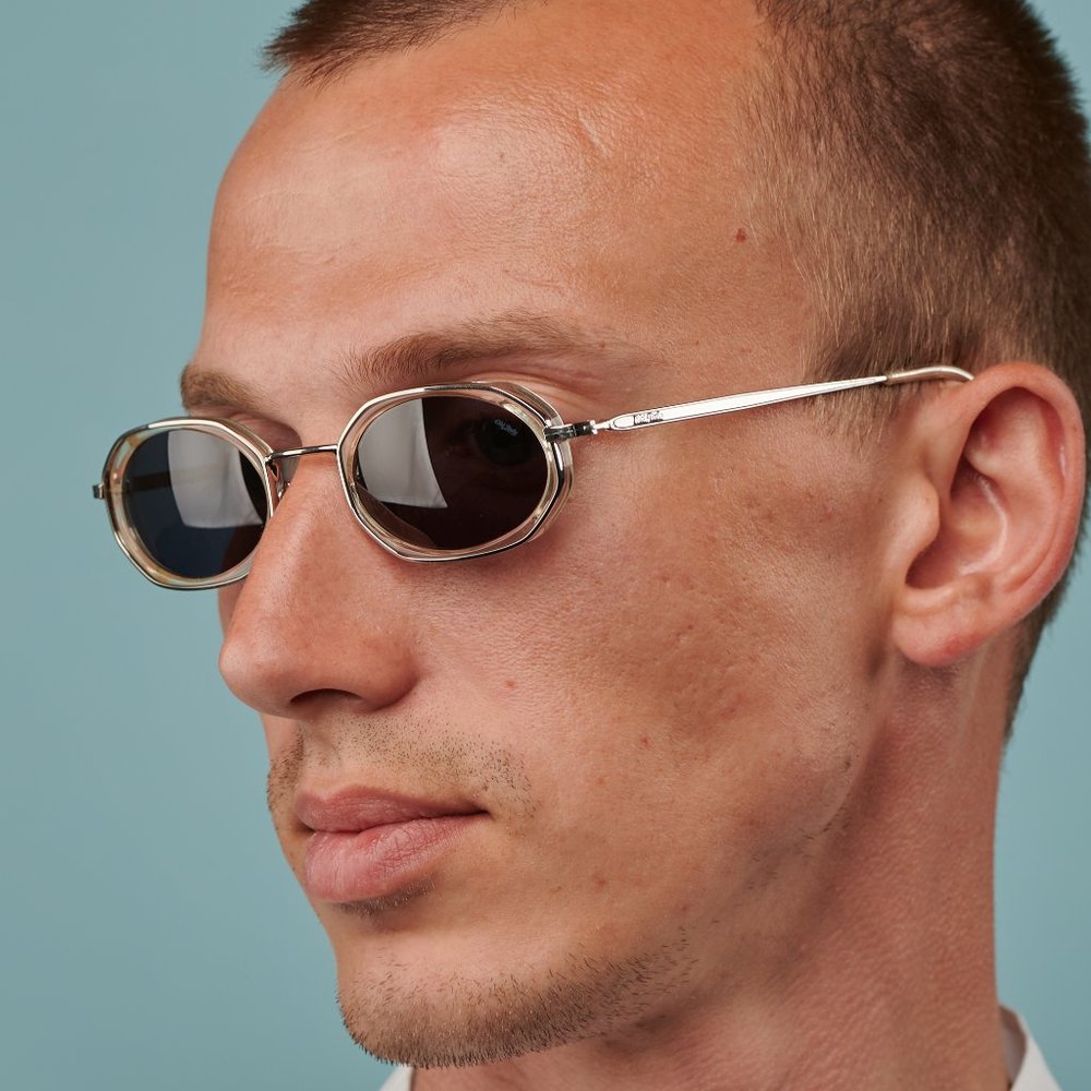Hexagonal vintage sunglasses by Lozza, Italy